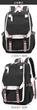 2025 KPop Movie Print School Backpack with USB Port – Laptop Bag for Girls & Boys