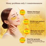 30Pcs=15packs Crystal Collagen Gold Powder Eye Mask