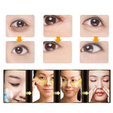 30Pcs=15packs Crystal Collagen Gold Powder Eye Mask