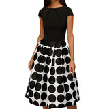 Elegant Wave Point Pocket A-Line Formal Dress