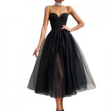 Ball Gown Tulle A-Line Bustier Party Dress