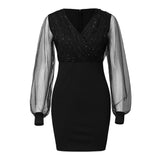 Sequin Elegant Party Woman Dress