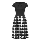 Elegant Wave Point Pocket A-Line Formal Dress