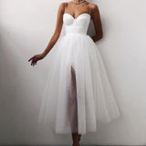 Ball Gown Tulle A-Line Bustier Party Dress