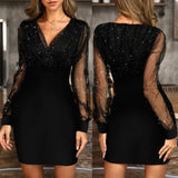 Sequin Elegant Party Woman Dress
