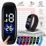 Digital Led Sport Silicone Waterproof Watch