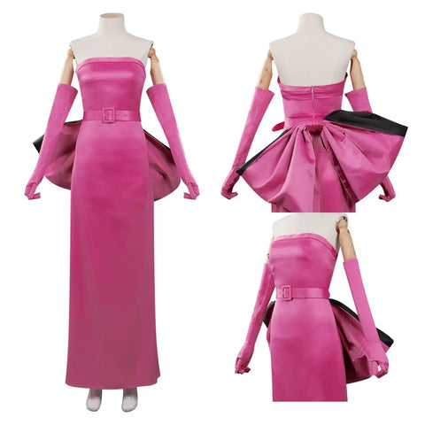 Pink Gloves Dress Cosplay Costume