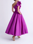 A-Line Pocket 80s Prom Dress