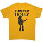Forever_Dolly_Silhouette_Guitar_T-Shirt_Gold_Front_Mockup.png