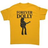 Forever_Dolly_Silhouette_Guitar_T-Shirt_Gold_Front_Mockup.png