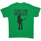 Forever_Dolly_Silhouette_Guitar_T-Shirt_Irish_Green_Mockup.png