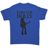 Forever_Dolly_Silhouette_Guitar_T-Shirt_Royal_Front_Mockup.png