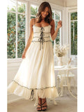 Milk Maid Spaghetti Strap Maxi Dress