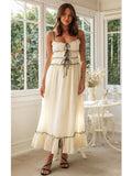 Milk Maid Spaghetti Strap Maxi Dress