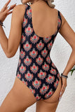 Boho High Neck One Piece Swimsuit