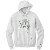 Happy Go Lucky Champion Hoodie Sweatshirt