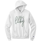Happy Go Lucky Champion Hoodie Sweatshirt