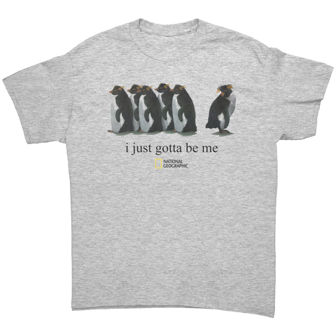 I_Just_Gotta_Be_Me_Penguin_Shirt_Ash_Grey_Front_Mockup.png