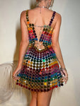 Rainbow Sequin Dress