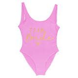 Team Bride One-Piece Bridal Swimwear