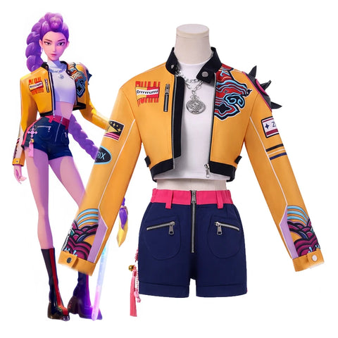 Rumi Full Cosplay Costume – Huntr/x Stage Outfit (KPop Demon Hunters)