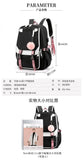 2025 KPop Movie Print School Backpack with USB Port – Laptop Bag for Girls & Boys