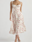 Milk Maid Rosebud Floral Midi Sundress