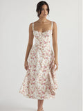 Milk Maid Rosebud Floral Midi Sundress