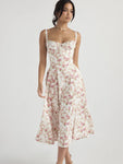 Milk Maid Rosebud Floral Midi Sundress