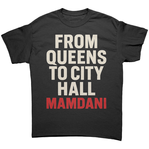 Zohran_Mamdani_From_Queens_to_City_Ha_Black_Front_Mockup.png