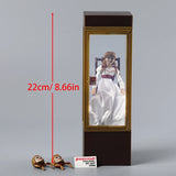 Annabelle Haunted Doll Figure with Display Case – Spooky Superstition Collectible Toy