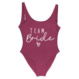 Team Bride One-Piece Bridal Swimwear