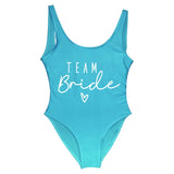 Team Bride One-Piece Bridal Swimwear