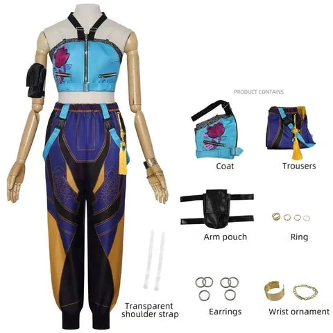 Rumi Mira Zoey Cosplay Outfits Pop Singers Role Play Halloween Suit Performance Costume Uniform