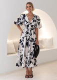 Geometrical Printed Maxi Dress