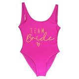 Team Bride One-Piece Bridal Swimwear