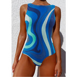 Boho High Neck One Piece Swimsuit