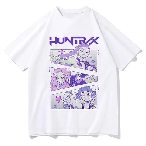 Unisex K-Pop “Huntrix” T-Shirt Summer Graphic Streetwear Anime Tee
