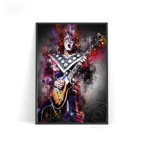 Ace Frehley Poster – KISS Rock Band Guitarist “The Spaceman” Wall Art Print