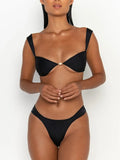 Triangle Push Up Balconette Bikini