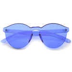 Mono Block Rimless Pc Color Tone Lens Sunglasses