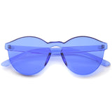 Mono Block Rimless Pc Color Tone Lens Sunglasses