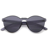 Mono Block Rimless Pc Color Tone Lens Sunglasses