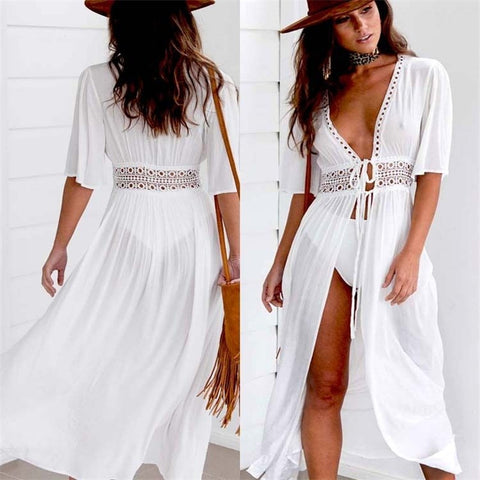 White Beach Maxi Dress