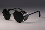 Vintage Retro Round SteamPunk Goggle Shades Sunglasses