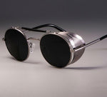 Vintage Retro Round SteamPunk Goggle Shades Sunglasses