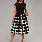 Elegant Wave Point Pocket A-Line Formal Dress