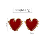 Stud Heart Earrings