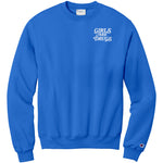 Girls Are Drugs Champion Sweatshirt Royal Double Print