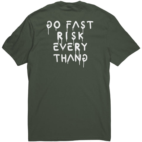 Go Fast Risk Everything Double Print Shirt